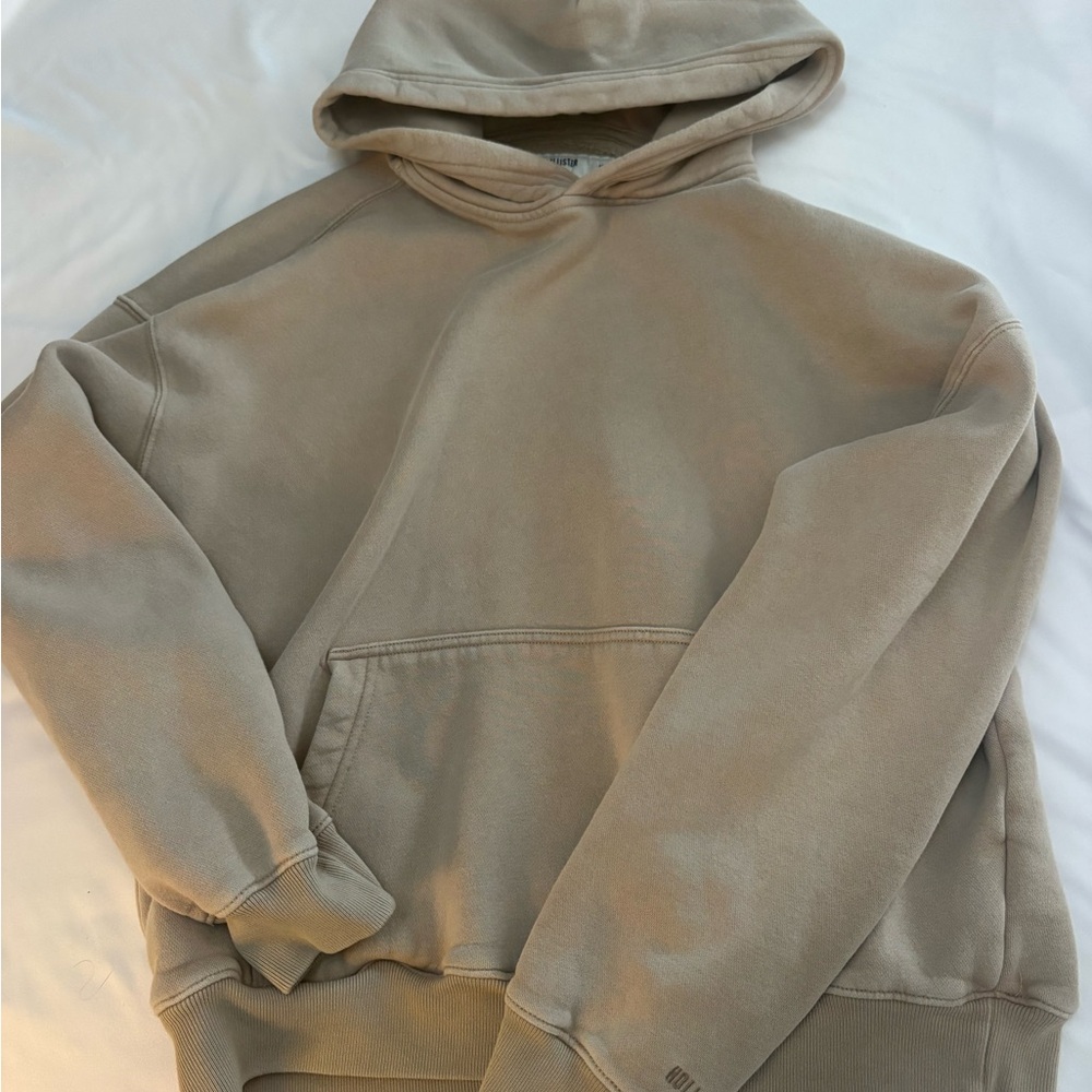 Hollister Men's Beige Hoodie
